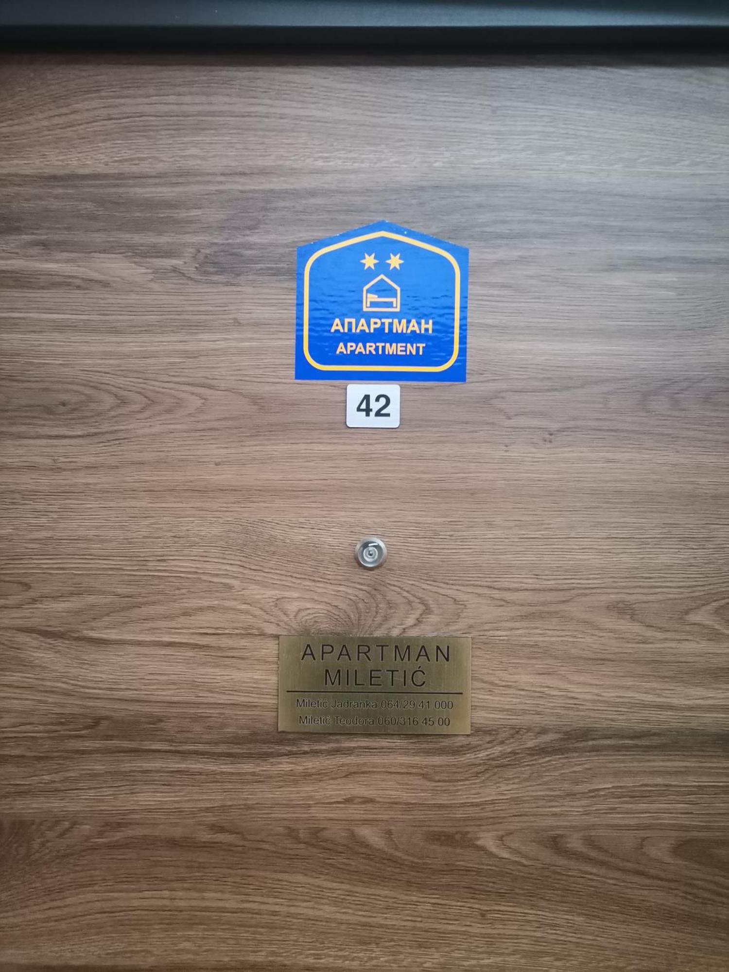 Apartman Miletic Ostrovo Exterior foto